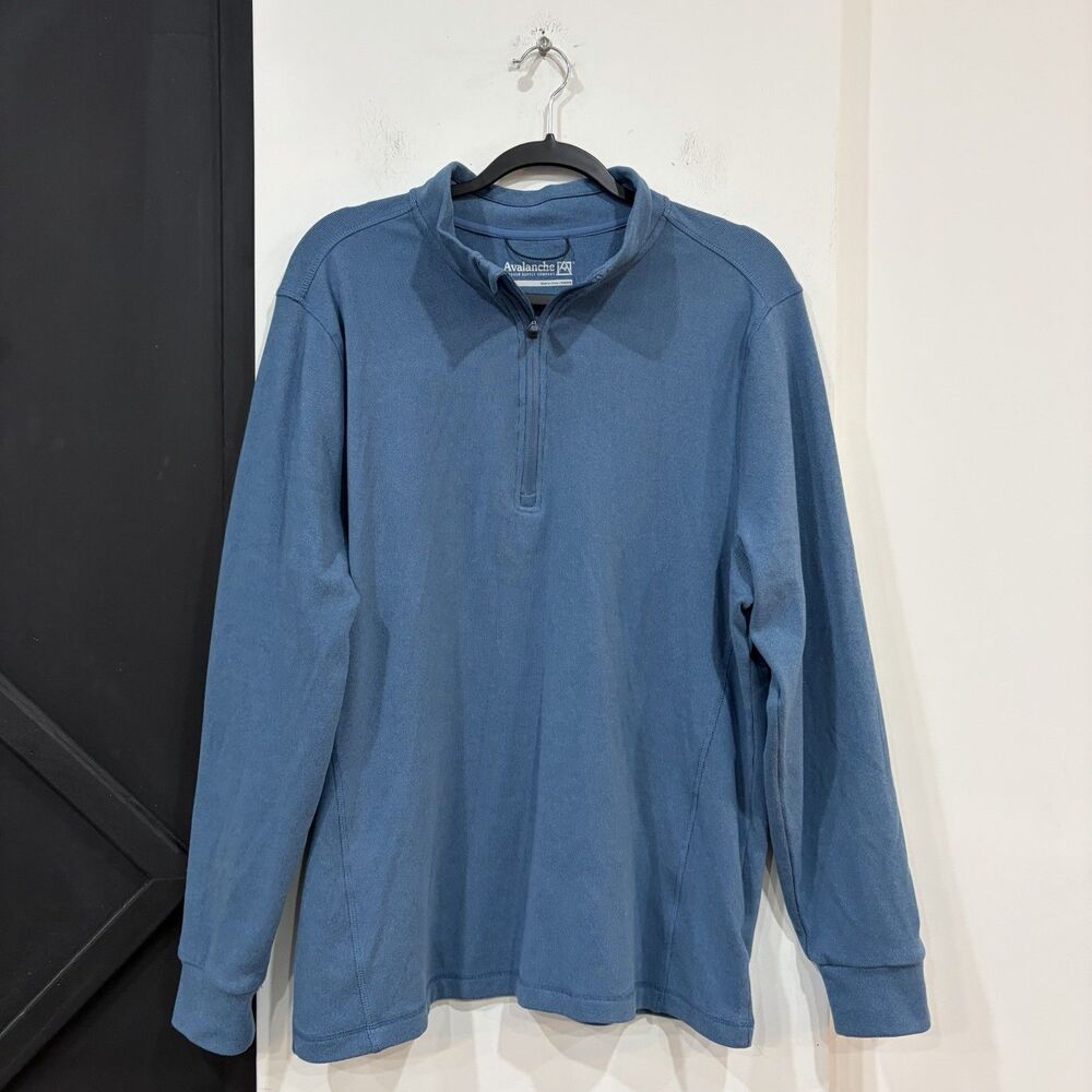 Blue Avalanche Outdoor Men’s Quarter Zip Pullover Sweatshirt Size Large
